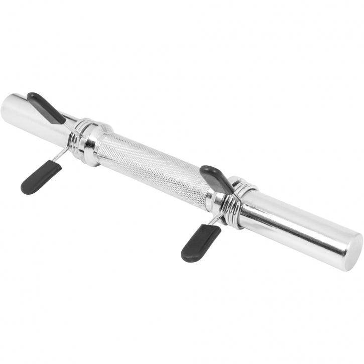 Kurzhantelstangenset 30 mm Chrom 35 cm mit Federverschluss