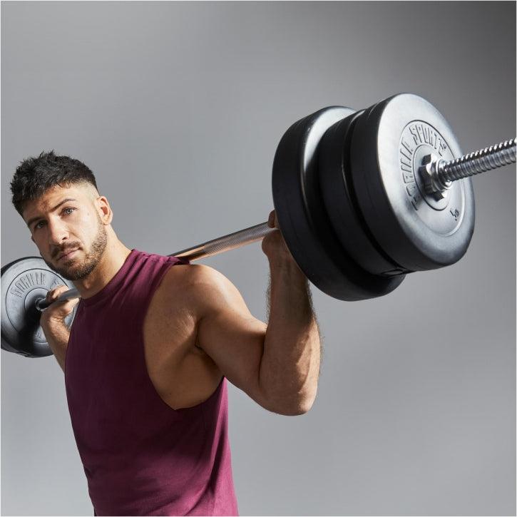 Langhantelset Kunststoff 70 kg