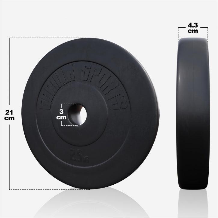 Hantelset Kunststoff 100 kg