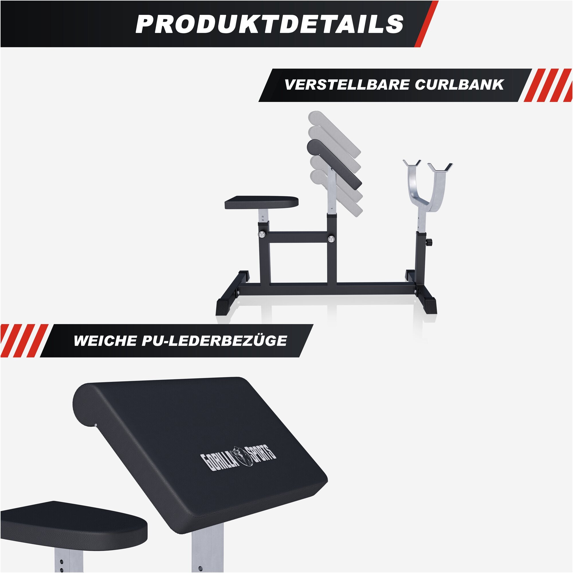 Curlbank Weiß/Schwarz