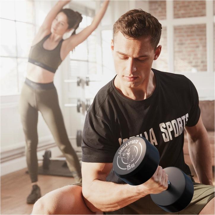 Kurzhantel Gummi 2,5 - 40 kg