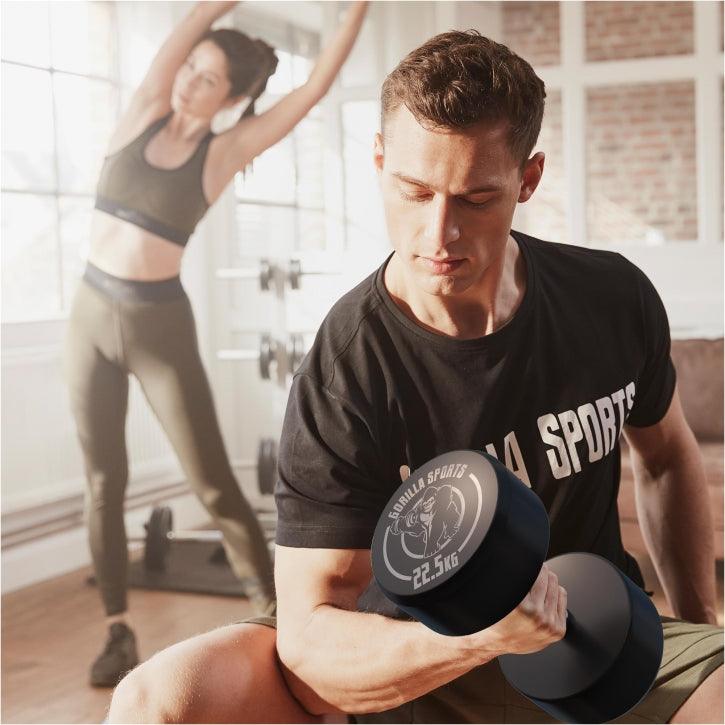 Kurzhantel Gummi 2,5 - 40 kg