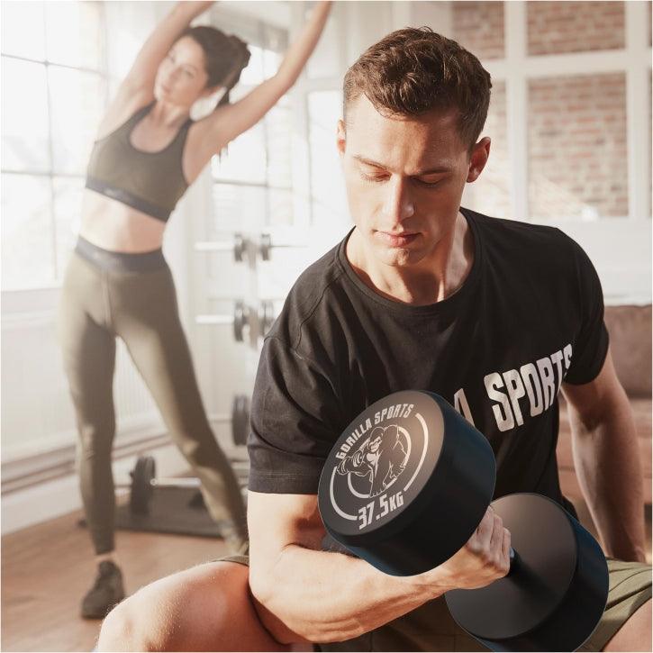 Kurzhantel Gummi 2,5 - 40 kg