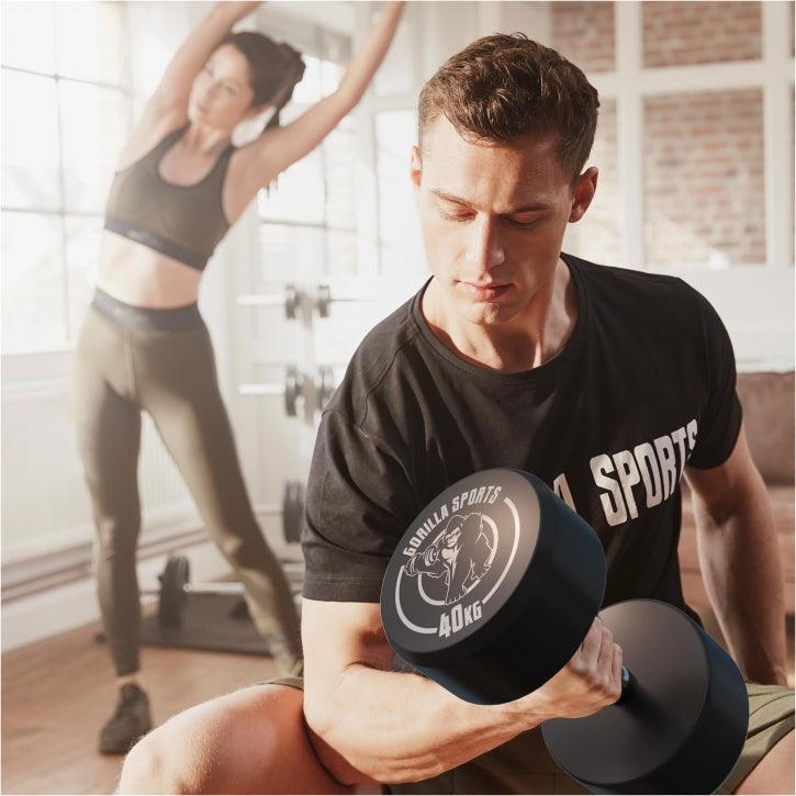 Kurzhantel Gummi 2,5 - 40 kg