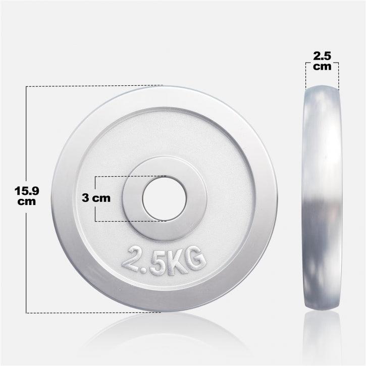 Hantelscheibe 30/31 mm Chrom 0,5-30 KG