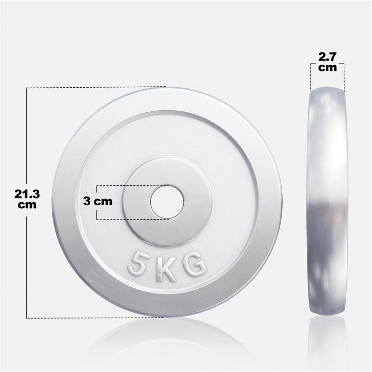Hantelscheibe 30/31 mm Chrom 0,5-30 KG