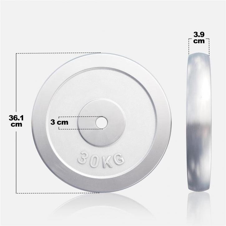 Hantelscheibe 30/31 mm Chrom 0,5-30 KG
