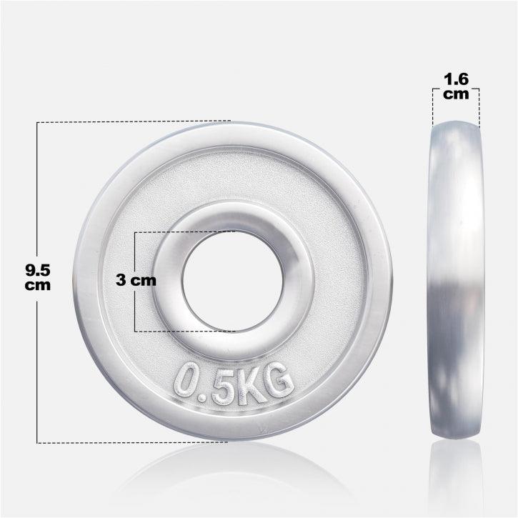 Hantelscheibe 30/31 mm Chrom 0,5-30 KG