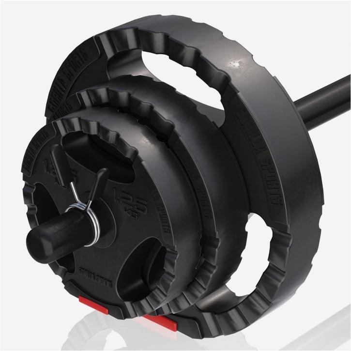 Langhantelset Aerobic Kunststoff 19,5 kg