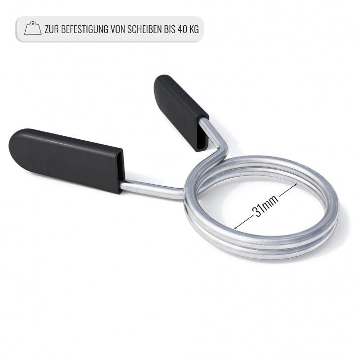 Federverschlüsse 30/31 mm für Hantelstangen 2-er Set