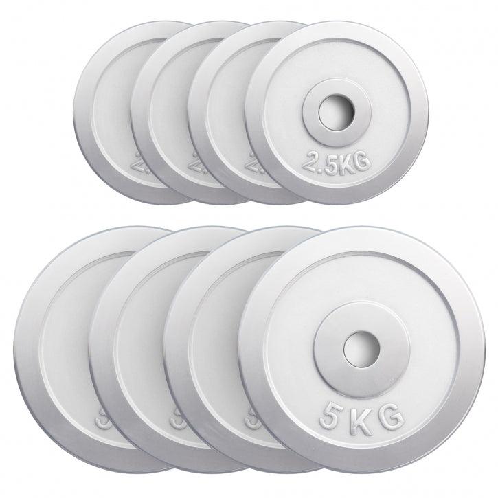 Hantelscheibe 30/31 mm Chrom 0,5-30 KG