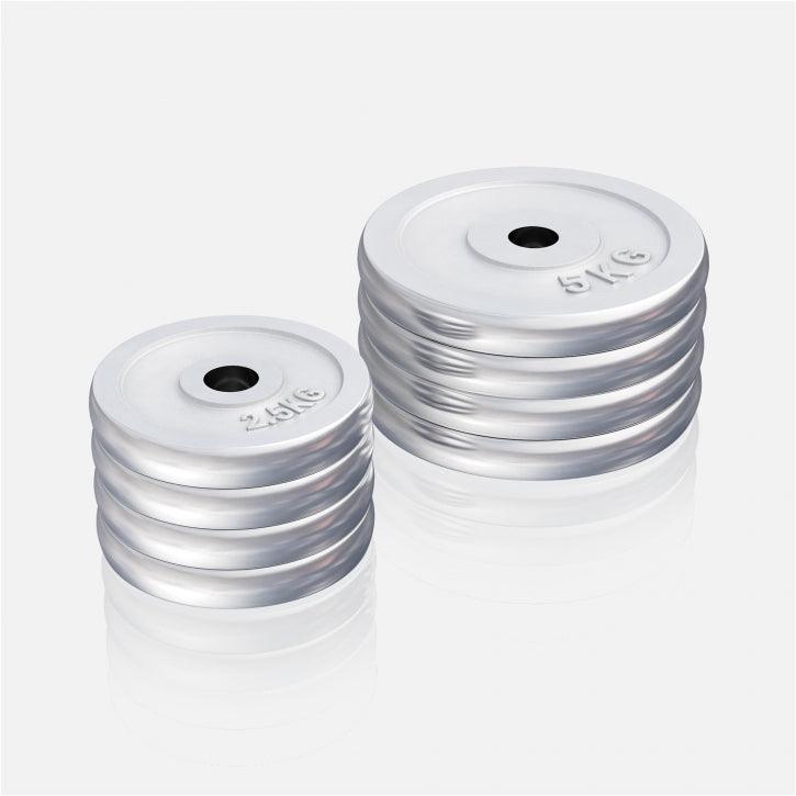Hantelscheibe 30/31 mm Chrom 0,5-30 KG
