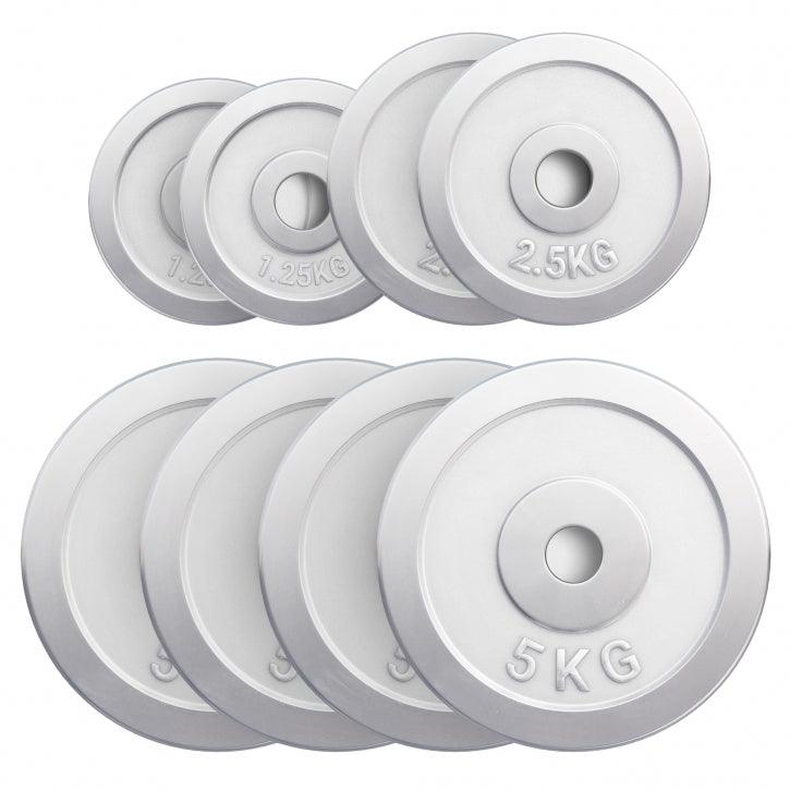 Hantelscheibe 30/31 mm Chrom 0,5-30 KG