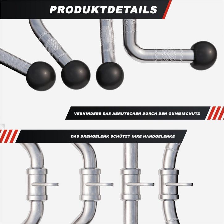 Hantelgriffset mit Trizeps-, SZ-Curl- und Rudergriff