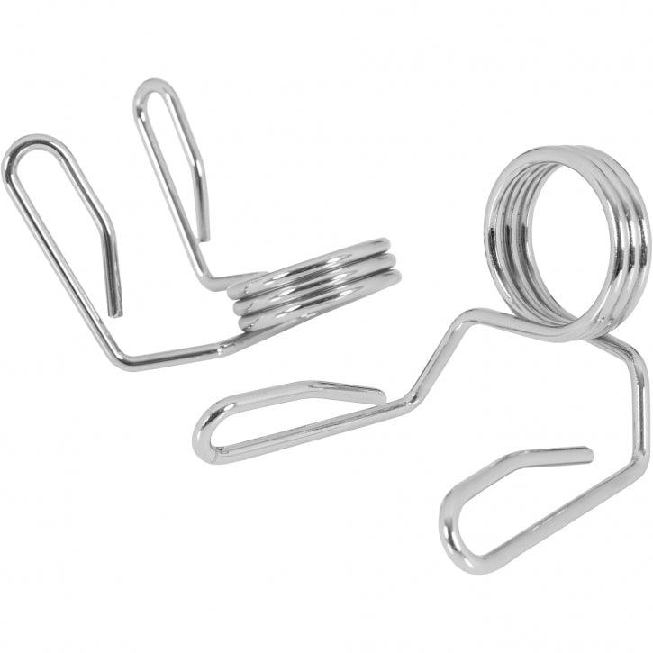 Federverschlüsse für Hantelstangen 50/51 mm Chrom 2-er Set