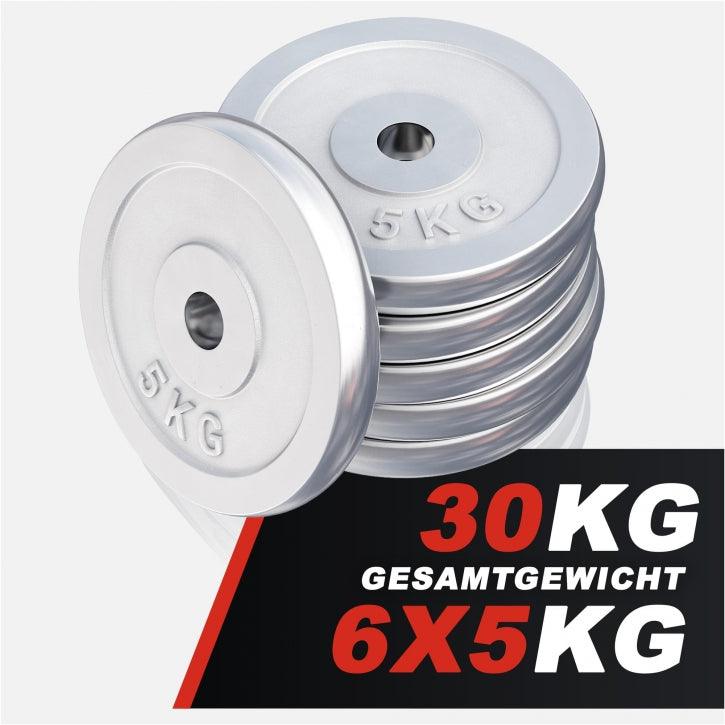 Hantelscheibe 30/31 mm Chrom 0,5-30 KG