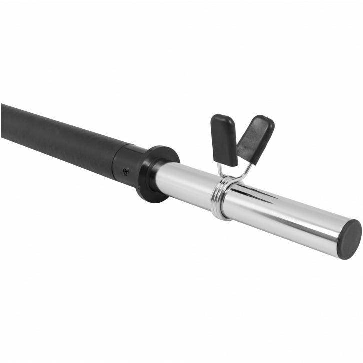 Langhantel Aerobic Chrom in Schwarz mit 130 cm