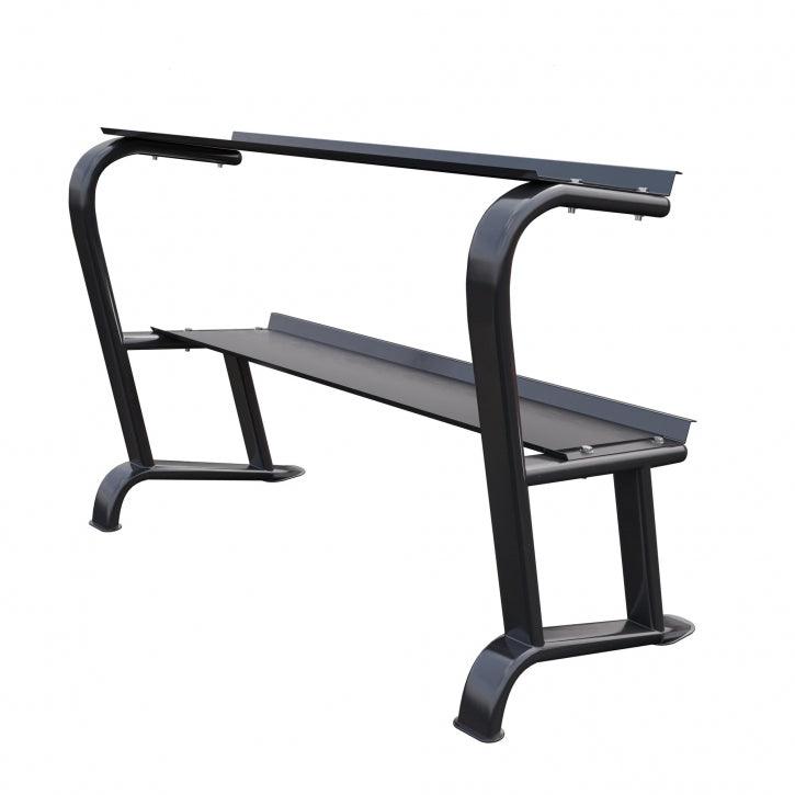 Kurzhantelablage Hexagon Schwarz