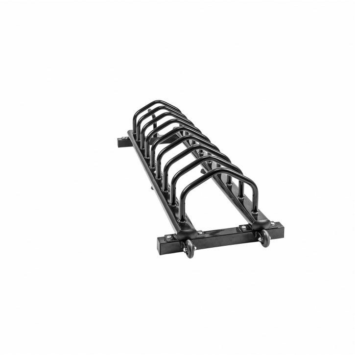 Hantelscheibenständer Rollen Schwarz