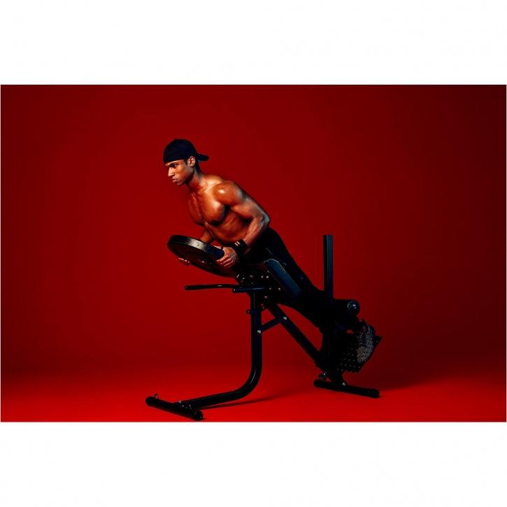 Verstellbarer Rückenstrecker in schwarz