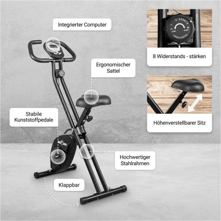 Heimtrainer Fahrrad klappbar