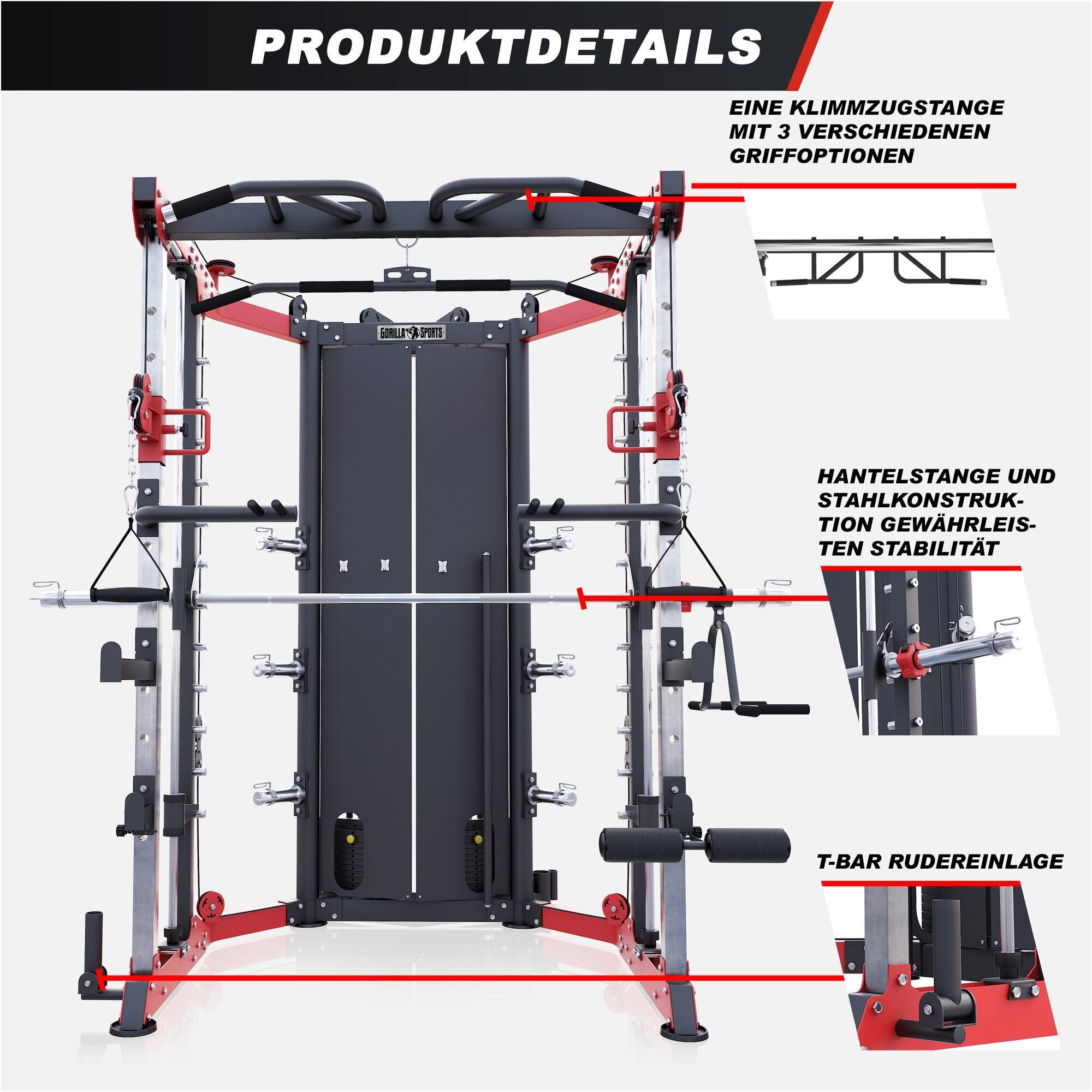 Multistation Smith Machine mit Gewichten
