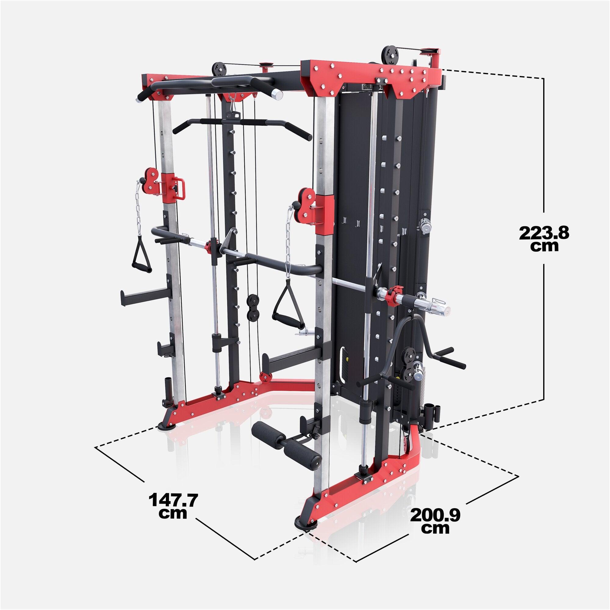 Multistation Smith Machine mit Gewichten