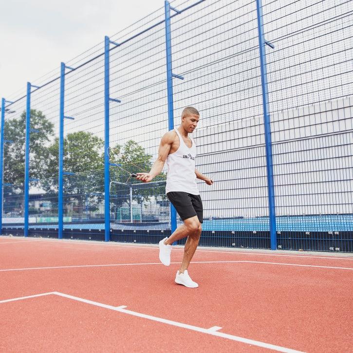 Profi Springseil Schwarz/Rot inkl. Beutel & Zusatzgewichten