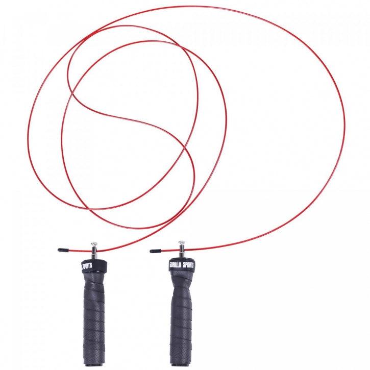 Profi Springseil Schwarz/Rot inkl. Beutel & Zusatzgewichten