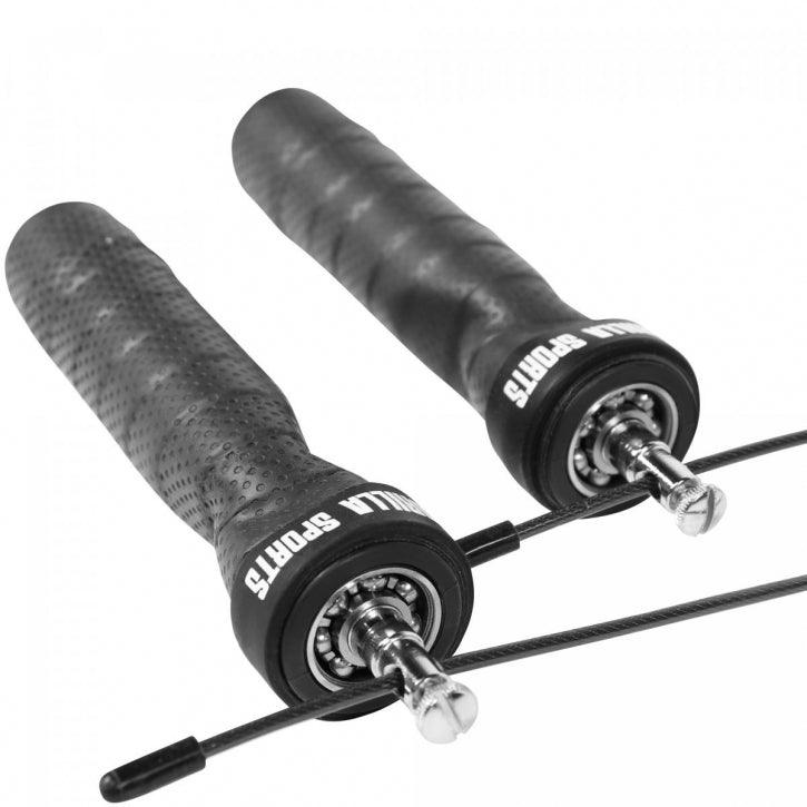 Profi Springseil Schwarz/Rot inkl. Beutel & Zusatzgewichten