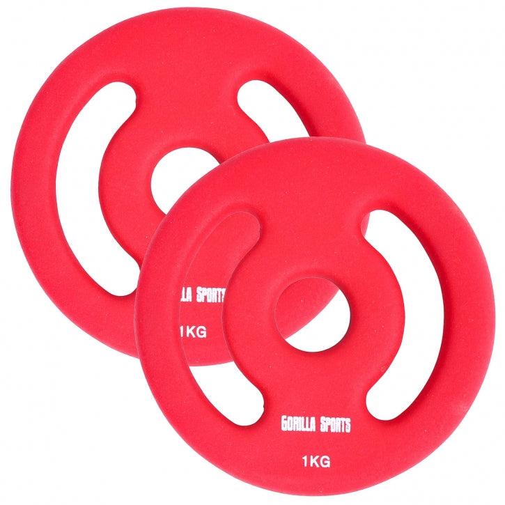 Hantelscheiben Set 30/31 mm Neopren 1 - 5 KG