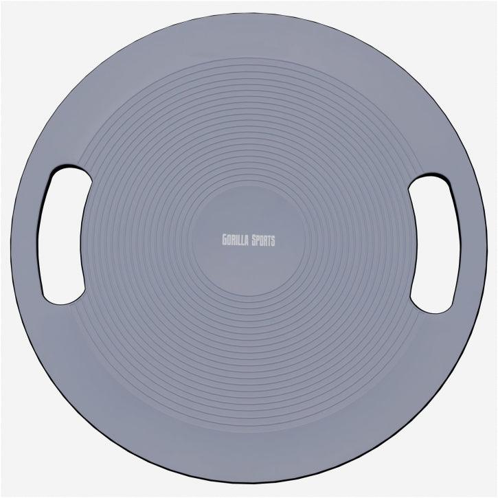 Balance Board mit Griffen in Schwarz/Dunkelgrau