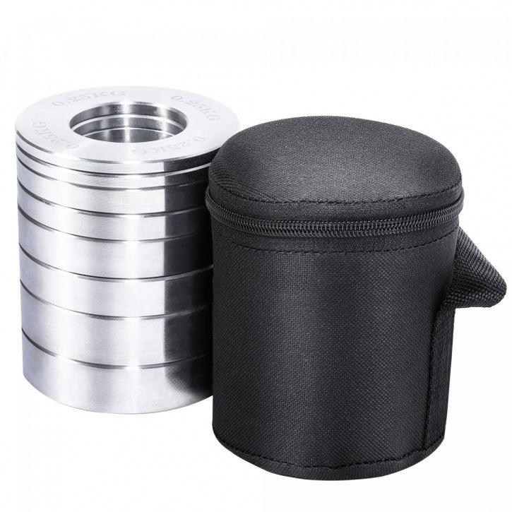 Hantelscheiben Set 50/51 mm Chrom 5 kg inkl. Tragetasche