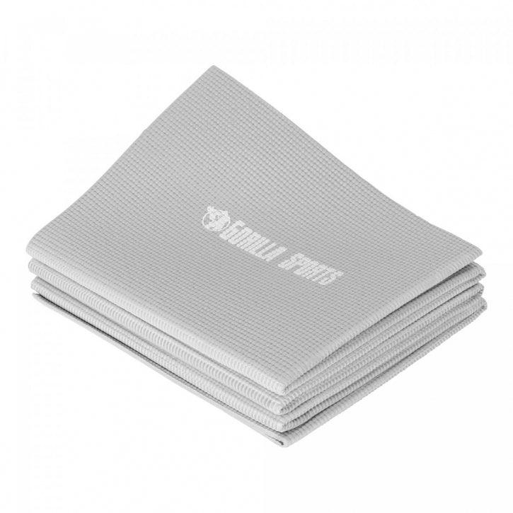 Yogamatte faltbar inkl. Beutel in Rosa/Grau