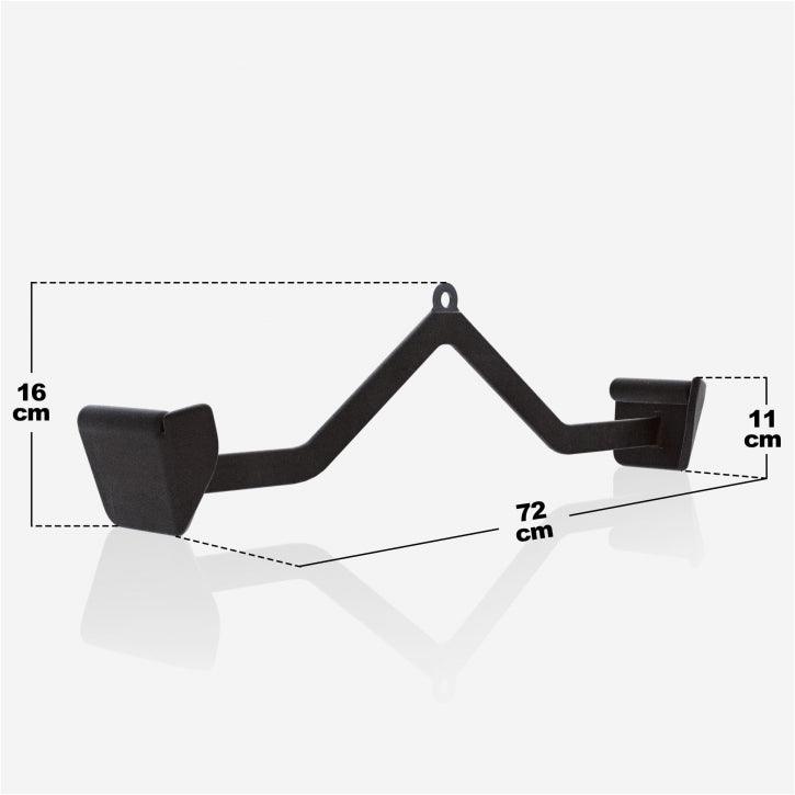 Latzug-/Rudergriff Gummi schwarz