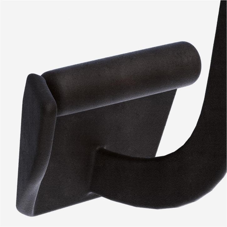 Latzug-/Rudergriff Gummi schwarz