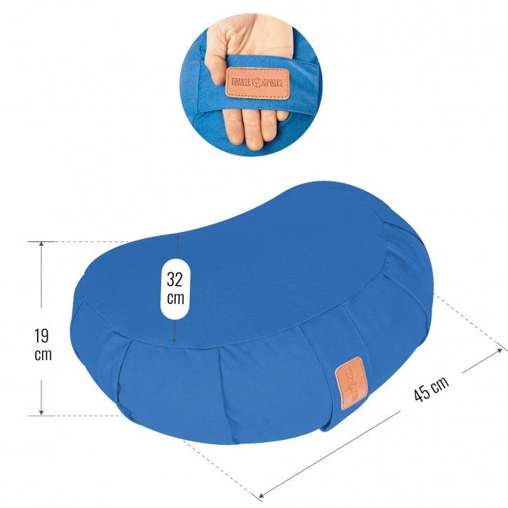 Yoga Halbmondkissen in verschiedenen Farben