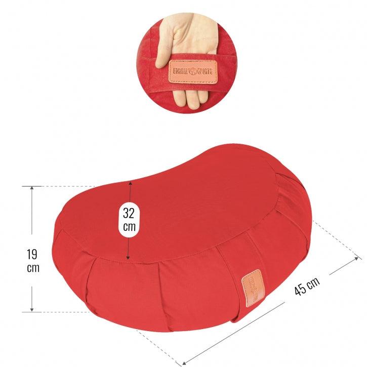 Yoga Halbmondkissen in verschiedenen Farben