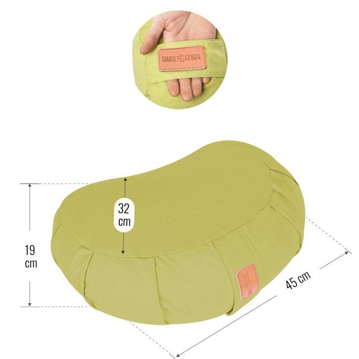 Yoga Halbmondkissen in verschiedenen Farben