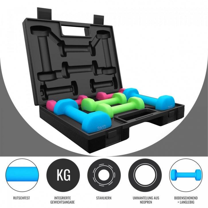 Aerobic Hantelkoffer 12 kg