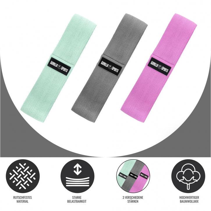 Hip Band 3er Set inkl. Tragebeutel