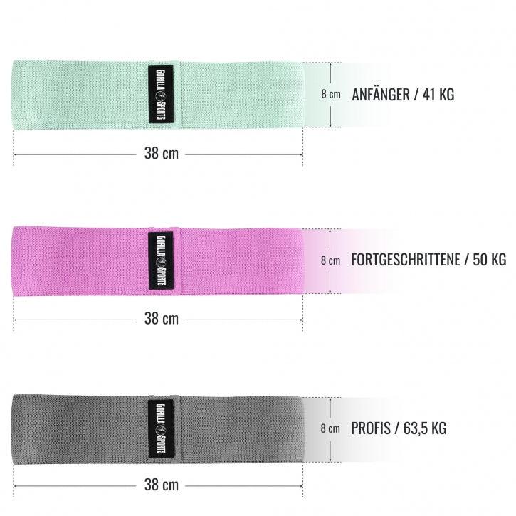 Hip Band 3er Set inkl. Tragebeutel