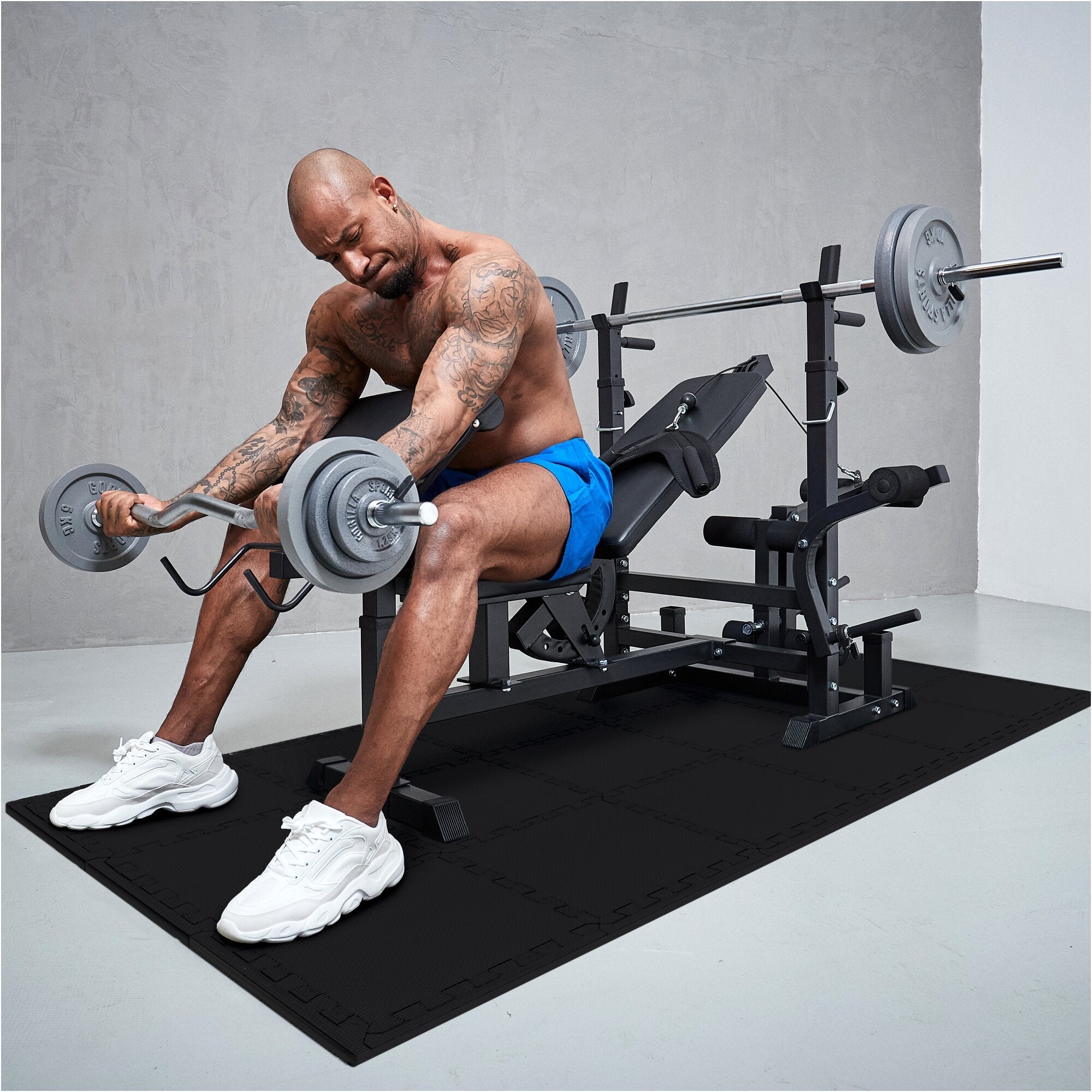 Bodenschutzmatten Set 30x30cm - 18 Matten inkl. Endstücke