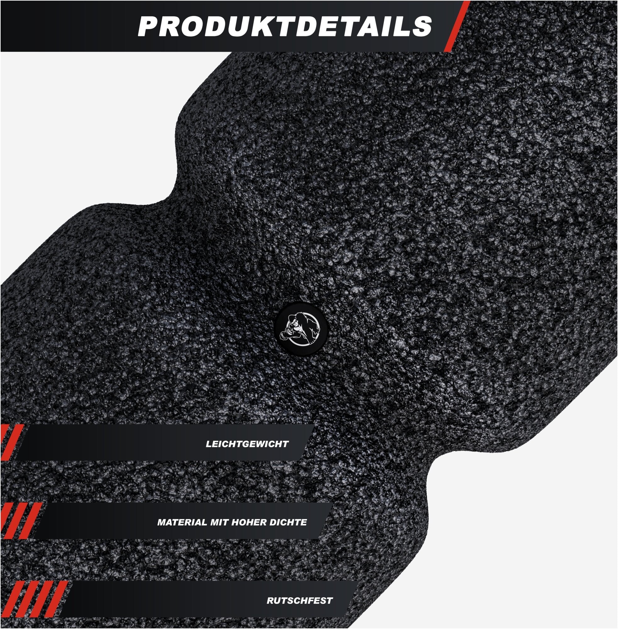 Faszienrolle 38 cm - mit Umlaufrille