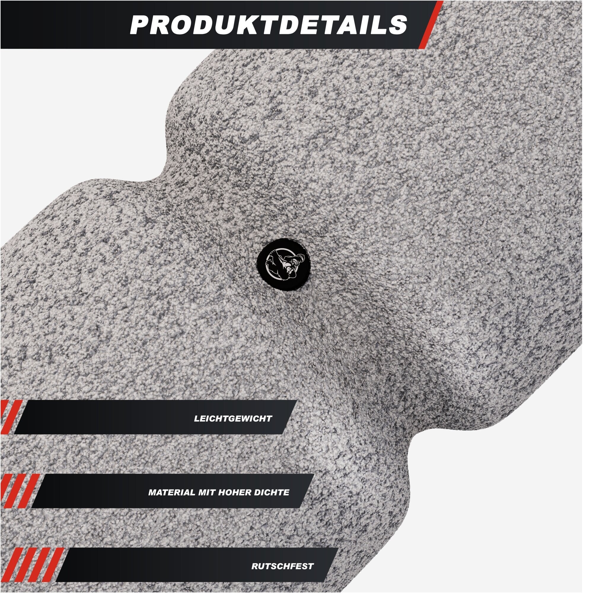 Faszienrolle 38 cm - mit Umlaufrille