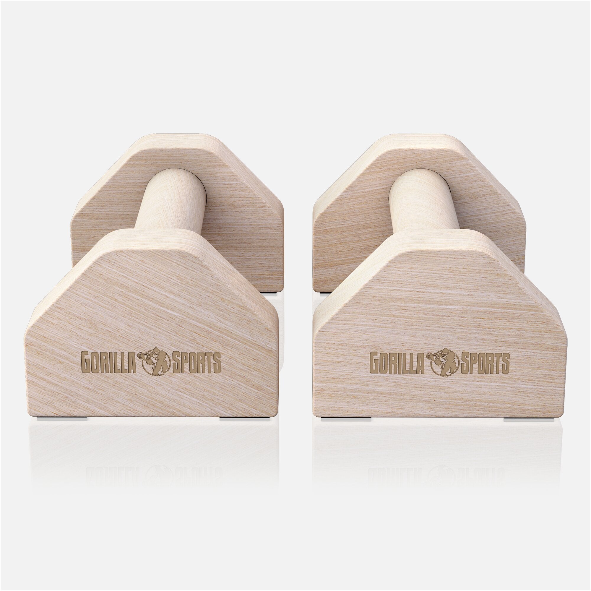 Liegestützgriffe aus Holz