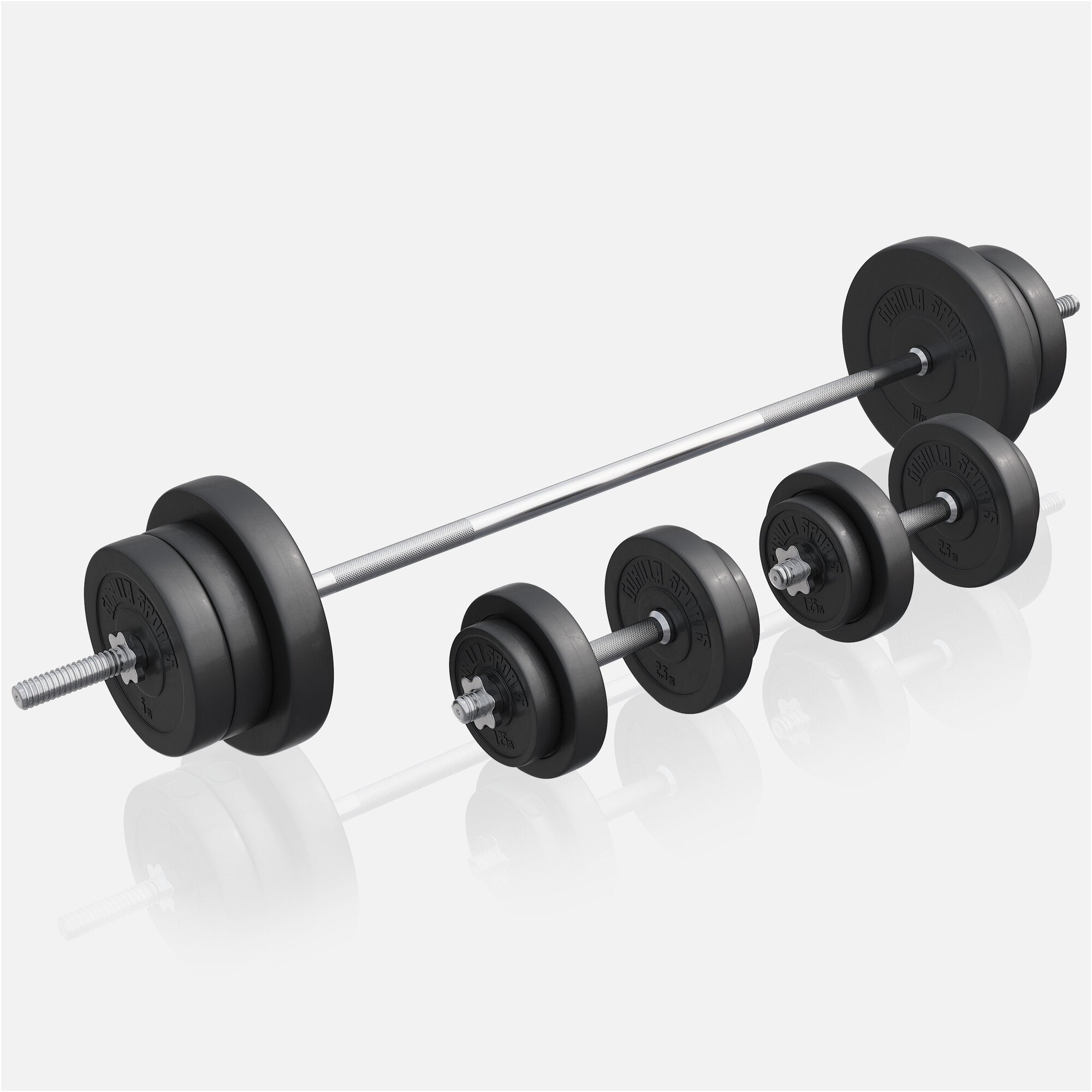 Hantelbank mit Ablage inkl. Hantelset