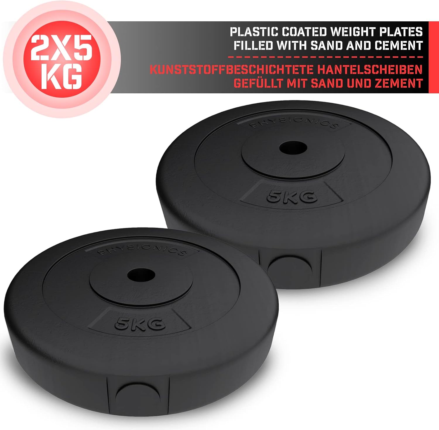 Hantelscheibenset 30/31 mm Kunststoff 5 - 30 kg