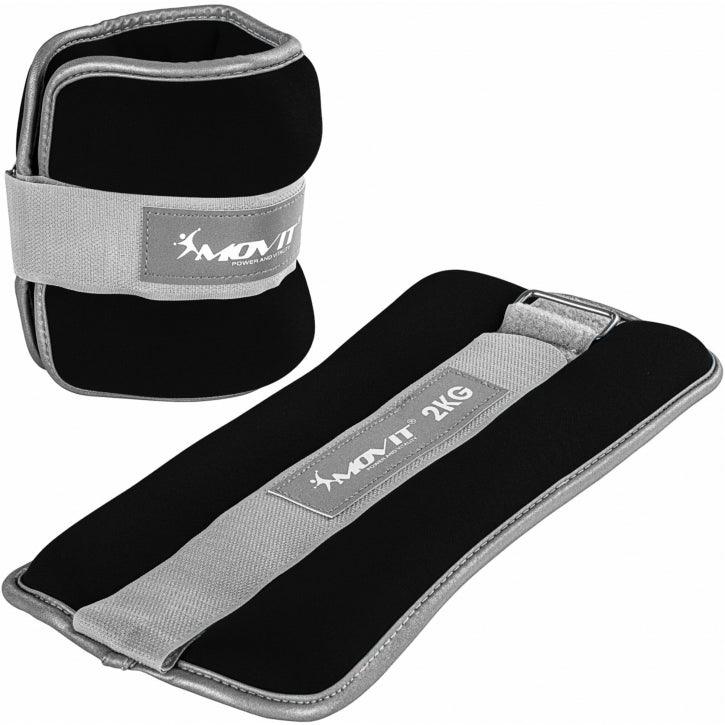 Neopren Gewichtsmanschetten 2x2 kg schwarz reflex