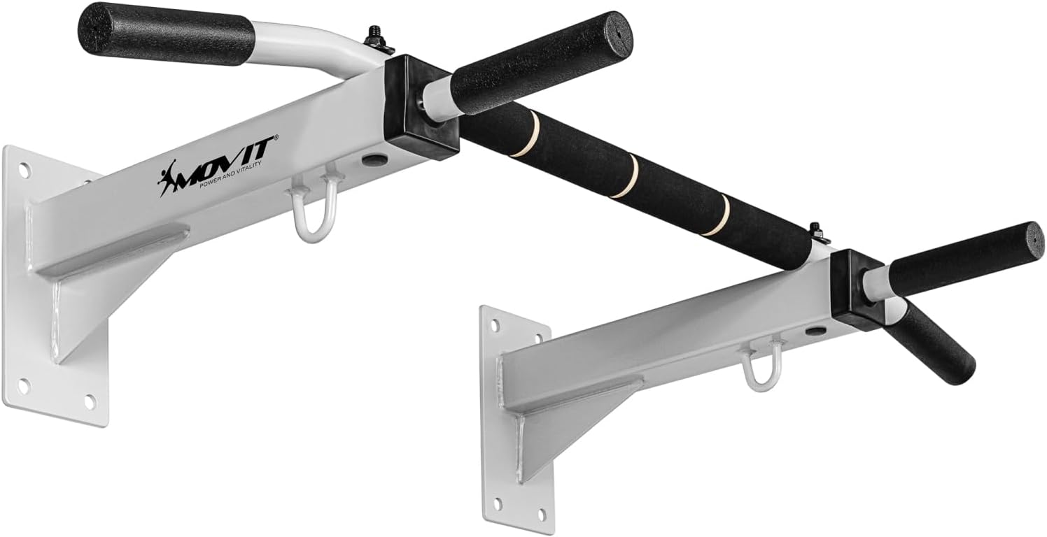 Klimmzugstange Wandmontage Schwarz/Weiss